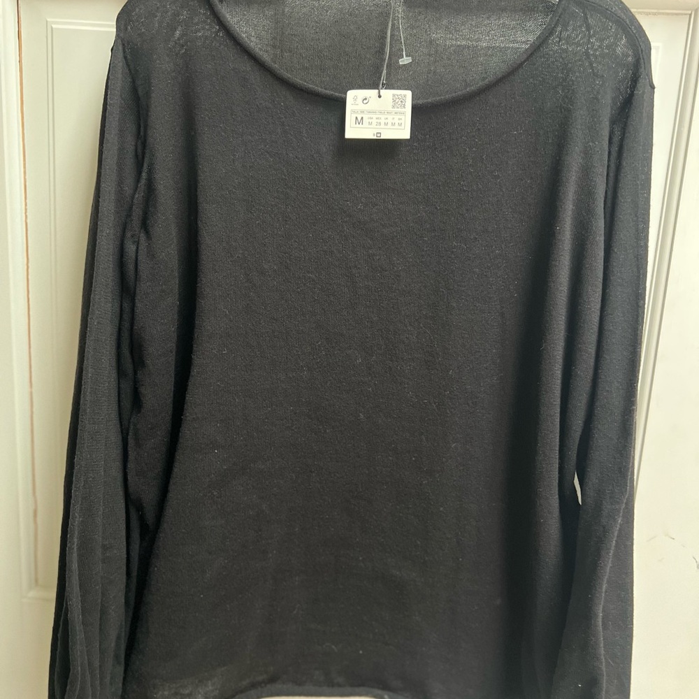 Zara Charcoal Knit Top